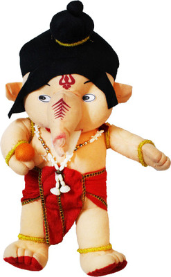 

Akshat BAL GANESH JI MEDIUM SIZE 38 CM. STUFFED TOY FOR KIDS - 38 cm(Multicolor)