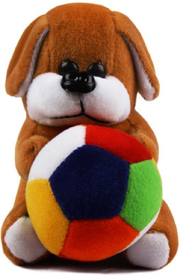 

Kinderbuddy DOG-WITHBALL - 10 cm(Brown)