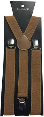 

Worldlookenterprises Y- Back Suspenders for Men(Brown)
