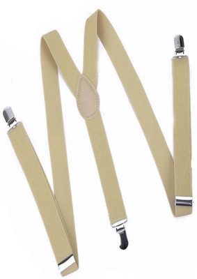 

Worldlookenterprises Y- Back Suspenders for Men(Beige)