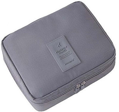 

ROYALDEAL MONOPOLY Made Of High Quality Waterproof Nylon Portable Waterproof Multi Pouch Travel Toiletry Cosmetic Makeup Case Storage Bag With Handle (Grey) Travel Toiletry Kit(Grey)