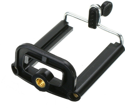 BB4 Camera Stand Clip Bracket Holder Tripod Mount Adapter Mobile Holder Monopod Kit(Black, Supports Up to 500 g) available at flipkart for Rs.159