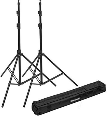

BOOSTY 2PCS PORTABLE FOLDABLE UMBRELLA FLASH LIGHT STAND PHOTO VIDEO STUDIO LIGHTING PHOTOGRAPHY STAND WITH CARRY BAG Tripod(Black, Supports Up to 2000 g)