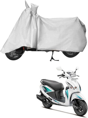 Deltakart Two Wheeler Cover for Hero(Pleasure, Silver)