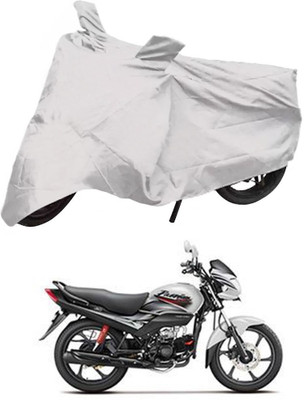 Deltakart Two Wheeler Cover for Hero(Passion Pro, Silver)