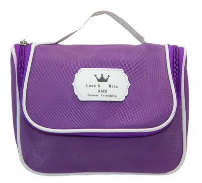 

RK Brands Purple and white Portable with inbuilt mirror travel Makeup Vanity Box(Purple with white lining)