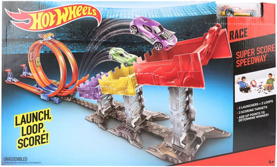 

Hot Wheels Super Score Speedway Race Launcher(Multicolor)