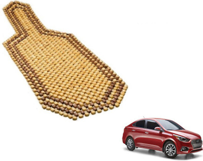 MOCKHE Wooden Bead Seating Pad For  Hyundai Verna(Car Seats Beige)