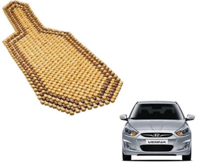 MOCKHE Wooden Bead Seating Pad For  Hyundai Verna(Car Seats Beige)