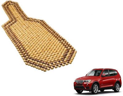 MOCKHE Wooden Bead Seating Pad For  BMW X3(Car Seats Beige)