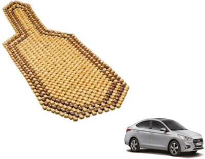 MOCKHE Wooden Bead Seating Pad For  Hyundai Verna(Car Seats Beige)