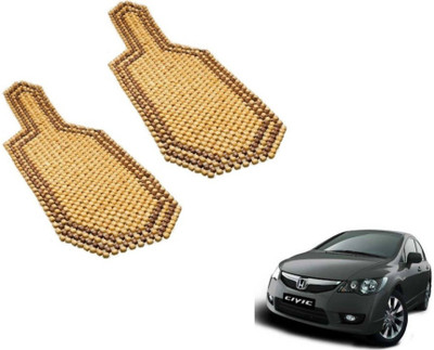 MOCKHE Wooden Bead Seating Pad For  Honda Civic(Car Seats Beige)