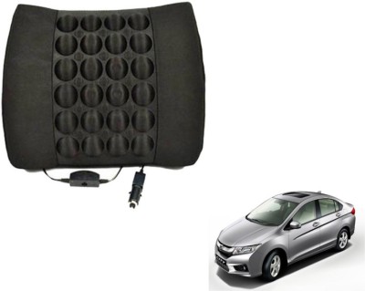 MOCKHE Foam, Cloth, Nylon Seating Pad For  Honda City(Seat Back Rest Black)