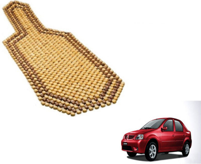 MOCKHE Wooden Bead Seating Pad For  Mahindra Logan(Car Seats Beige)