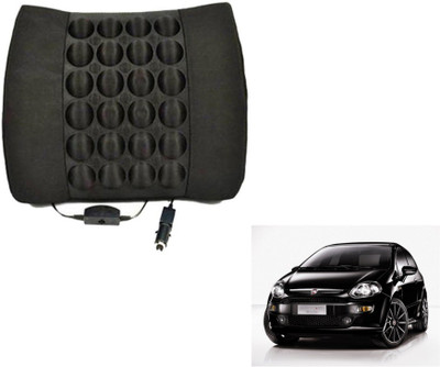 MOCKHE Foam, Cloth, Nylon Seating Pad For  Fiat Punto Evo(Seat Back Rest Black)