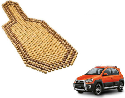 MOCKHE Wooden Bead Seating Pad For  Toyota Etios Cross(Car Seats Beige)