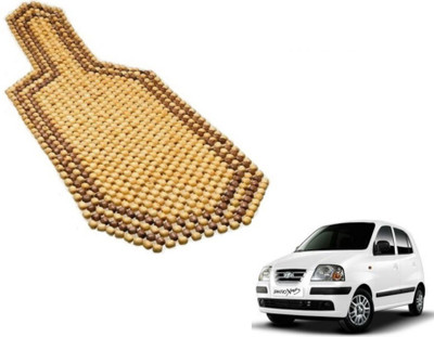 MOCKHE Wooden Bead Seating Pad For  Hyundai Santro Xing(Car Seats Beige)