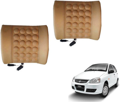 MOCKHE Foam, Cloth, Nylon Seating Pad For  Tata Indica(Seat Back Rest Beige)