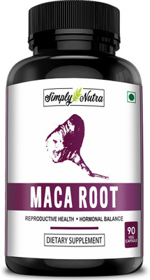

Simply Nutra Maca Root Extract Capsules for Reproductive Health - 800mg - 90 Veg Capsules(90 No)