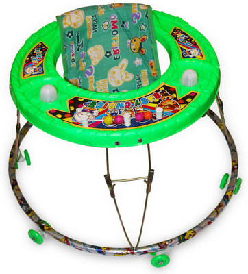 Akshat Musical Activity Walker With Parent Rod(Green) available at flipkart for Rs.395