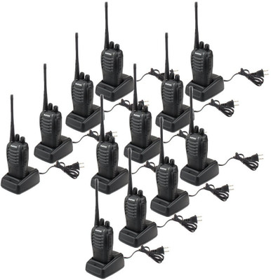 

SPYCLOUD Baofeng Bf-888S 4 BaoFeng BF-888S 5W 400-470MHz 16-CH Handheld Walkie Talkies Black(Pack of 12) Walkie Talkie(Black)