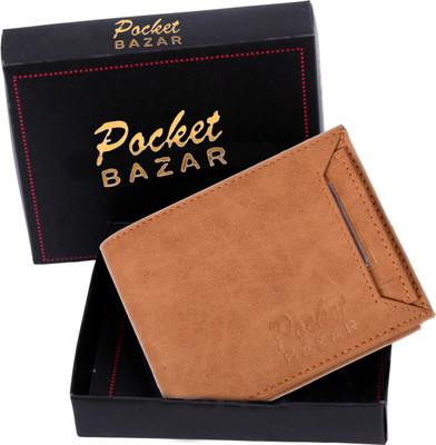 

pocket bazar Men Beige Genuine Leather Wallet(7 Card Slots)