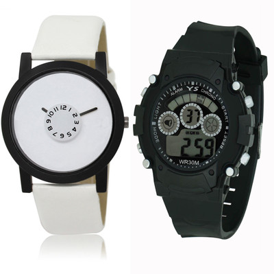

CM Kids Watch Combo With New Designed LR 026_Black Sport Watch - For Boys