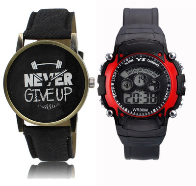 

CM Kids Watch Combo With New Designed LR 027_Red Sport Watch - For Boys