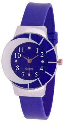 

OpenDeal Moon Mirror Stylish Blue Belt Watch For Girls & Womens Watch - For Women