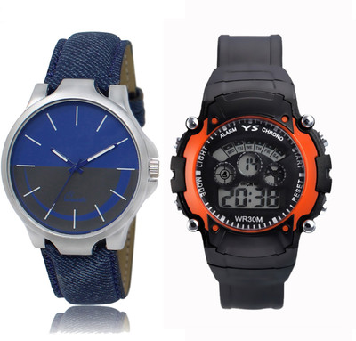 

CM Kids Watch Combo With New Designed LR 024_Orange Sport Watch - For Boys