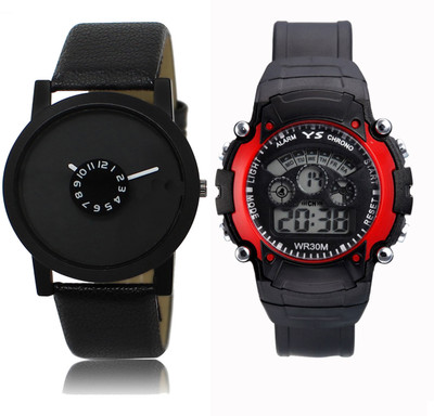 

CM Kids Watch Combo With New Designed LR 025_Red Sport Watch - For Boys
