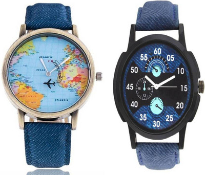 

Aaradhya Fashion Combo of 2 LR002 & Blue Analogue Watch - For Couple