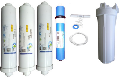

Earth Ro System 1 Year Earth100 gpd membrane with Inline set Solid Filter Cartridge(0.01, Pack of 9)