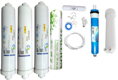 

Earth Ro System 1 Year earth75 gpd membrane and RO service Kit with Inline set Solid Filter Cartridge(0.01, Pack of 10)