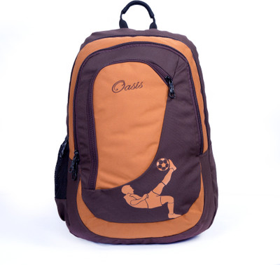 

Oasis School Backpack 30L 30 L Backpack(Blue, Brown, Green, Purple, Grey), Orange