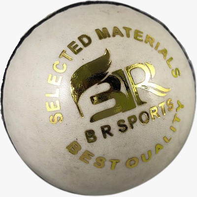 

br sports test Cricket Leather Ball - Size: 5(Pack of 1, White)