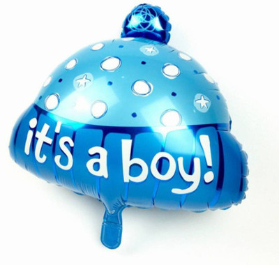 

ROCK THE PARTY Printed ts a Boy UMBRELLA Foil Balloon Balloon(Multicolor, Pack of 1)
