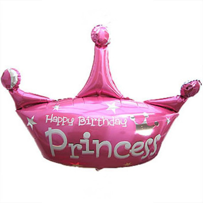 

ROCK THE PARTY Printed PRINCESS CROWN SHAPE Balloon(Multicolor, Pack of 1)