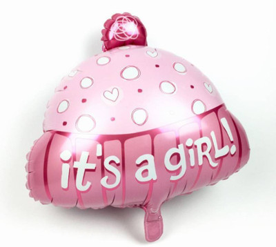 

rock the party Printed ITS A GIRL UMBRELLA Balloon(Multicolor, Pack of 1)
