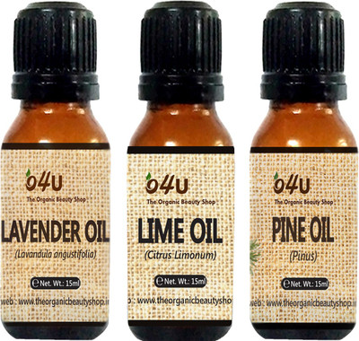 

O4U 100% Pure Essential oil Combo for Oily skin (Pine, Lavender and Lemon) 15 ml each / essential oil Combo for Oily skin(15 ml)