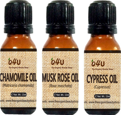 

O4U Essential oil Combo for Broken skin (Cypress, Musk rose and Chmomile) 15 ml each / essential oil Combo for Broken capillaries skin(15 ml)
