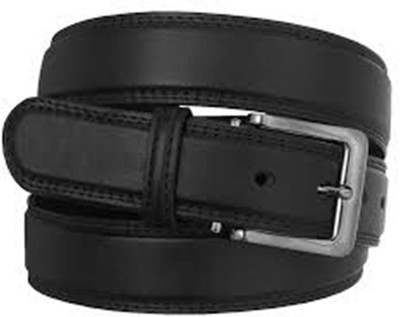

Leo Enterprises Men Formal Black Genuine Leather Belt