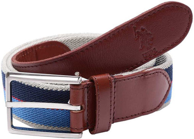

U.S. Polo Assn Men Casual Brown Genuine Leather Belt, Multicolor