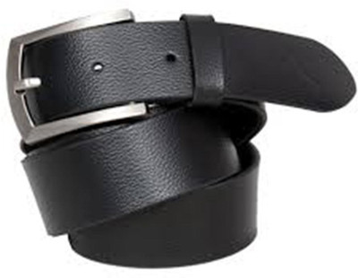 Leo Enterprises Men Formal Black Genuine Leather Belt