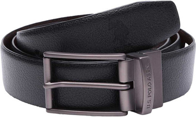 

U.S. Polo Assn Men Casual Black Genuine Leather Belt
