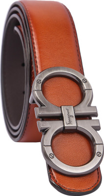 

Lotus designer Men & Women Casual Tan Texas Leatherite Belt