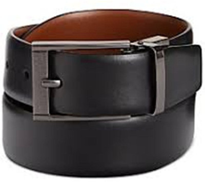 

Leo Enterprises Men Formal Black Genuine Leather Belt
