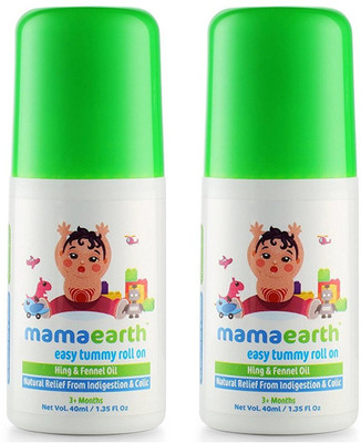 

Mamaearth Easy Tummy Roll On for Digestion and Colic Relief, Hing and Fennel, 40 ml x 2pcs(80 ml)