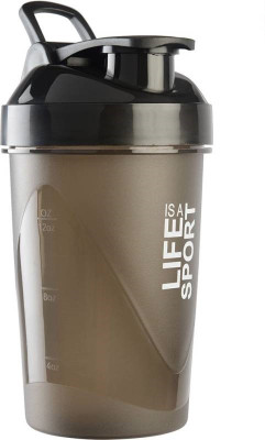 Xudo Fitness Gym Protein Shaker 400 ml Bottle, Shaker, Sipper, Can(Pack of 1, Black) available at flipkart for Rs.229