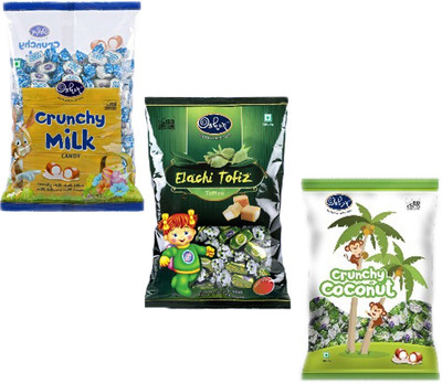 

Oshon Chocolates Pouch Combo (Pack of 3) Vanilla Cream Toffee(Pack of 3)